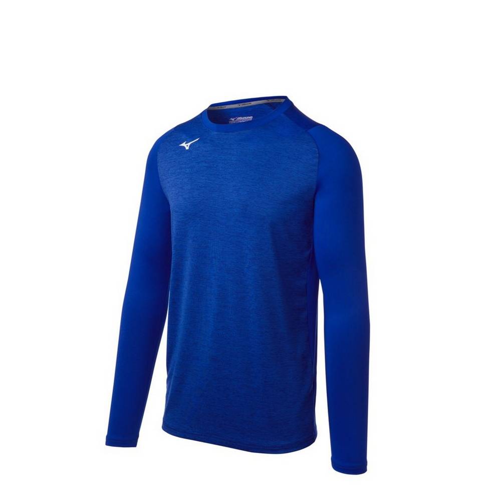 Base Layer Mizuno Alpha Stretch Sleeve Uomo - Blu Reale - 17589-IKXS